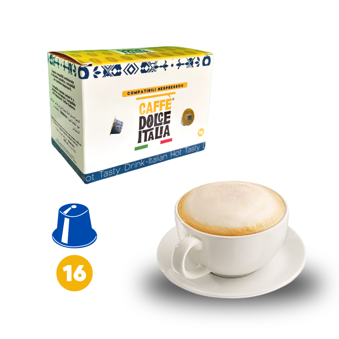 16 Capsule CAPPUCCINO compatibili con sistemi Nespresso® – Caffè Dolce  Italia