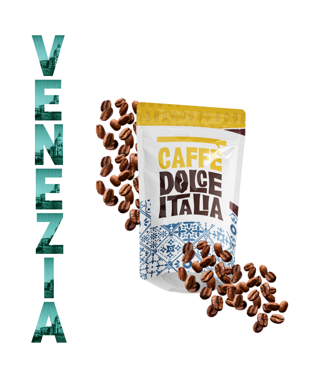 1KG CAFFÈ IN GRANI Miscela VENEZIA Caffè Dolce Italia